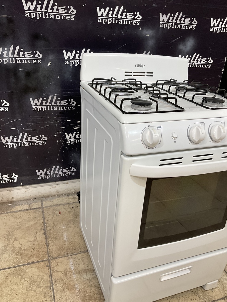 Summit Used Natural Gas Stove 24inches (White) 