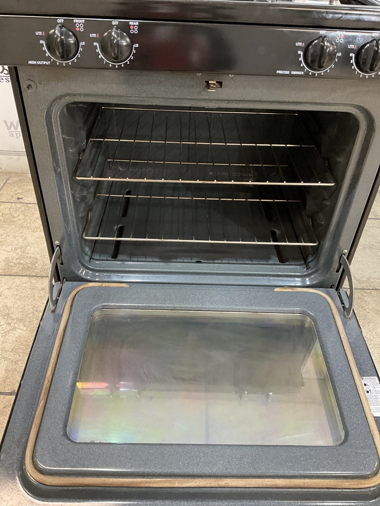 Ge Used Natural Gas Stove 30inches (Black) 