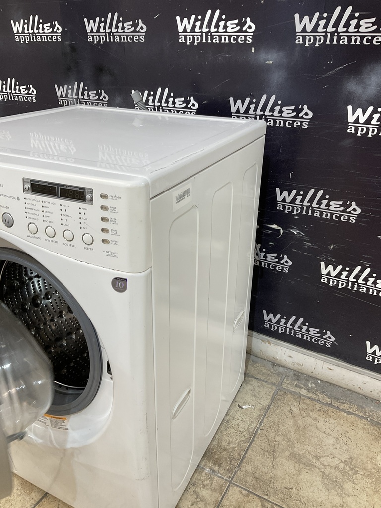 Lg Used Washer front-load 27inches (white) 