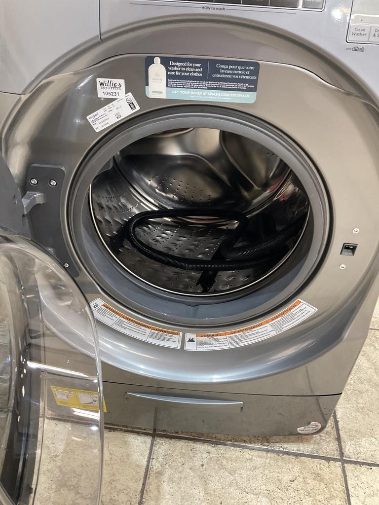 Whirlpool Used Washer Font-load 27inches (Grey) 