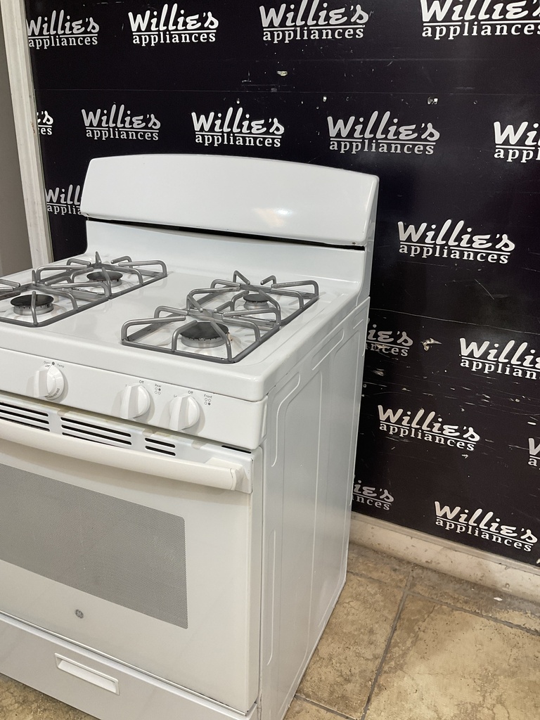 Ge Used Natural Gas Stove 30inches (White) 