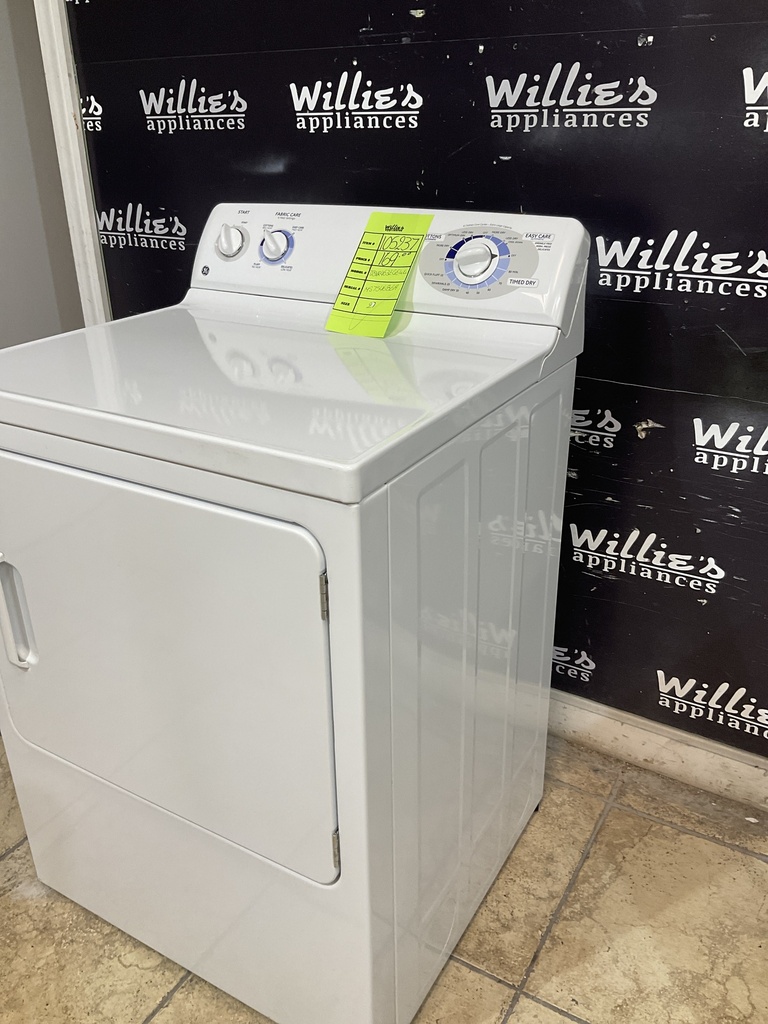Ge Used Electric Dryer 220volts (30 AMP) {4 prong} (White) 