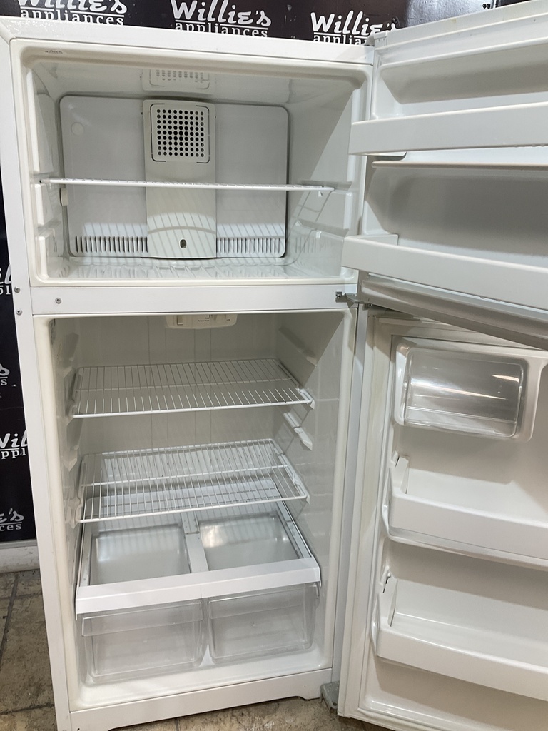 Hotpoint Used Refrigerator Top and Bottom 28” x 61 1/2”. (White)