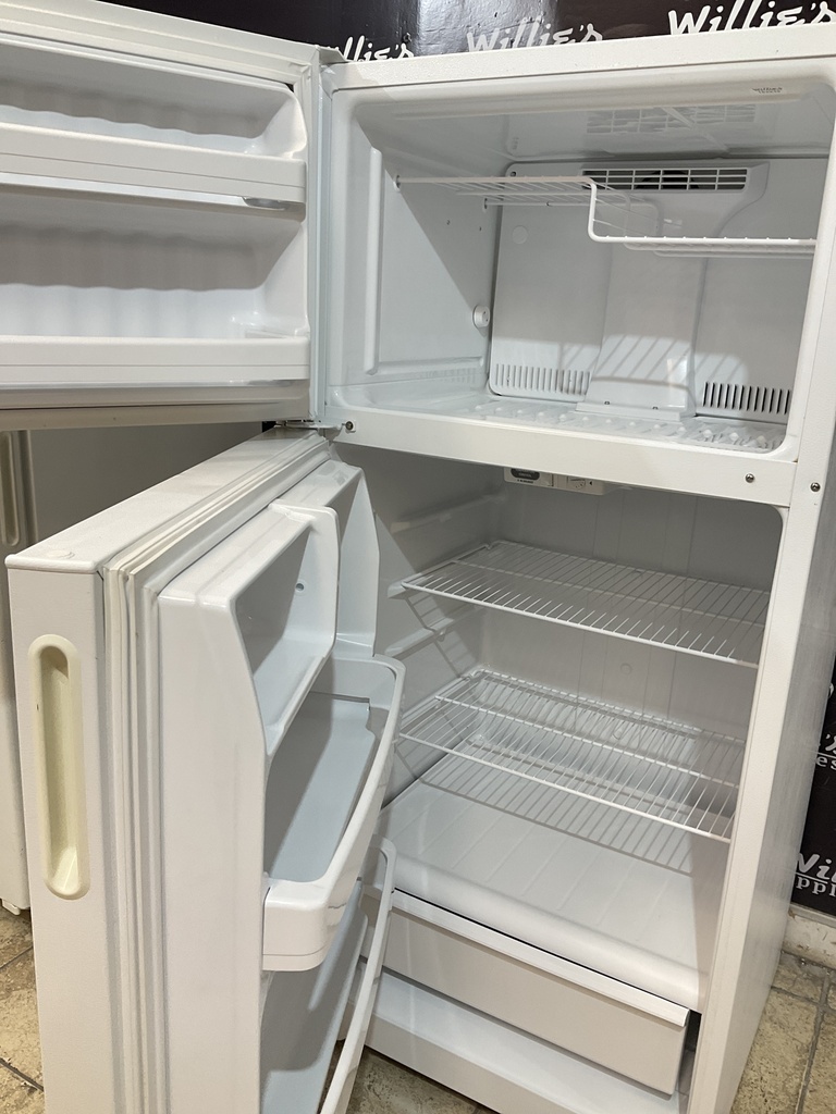 Americana Used Refrigerator Top and Bottom 28x61 1/2” (White) 