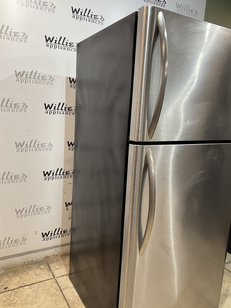 Frigidaire Used Refrigerator Top and Bottom 30x69 (Stainless Steel)