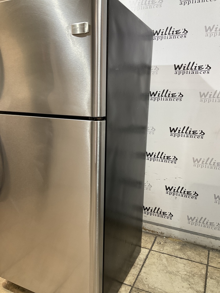 Frigidaire Used Refrigerator Top and Bottom 30x69 (Stainless Steel)