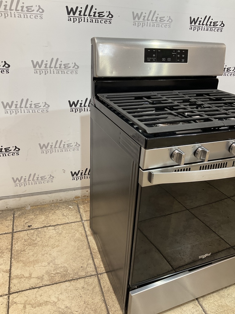Whirlpool Used Natural Gas Stove 30inches (stainless steel) 