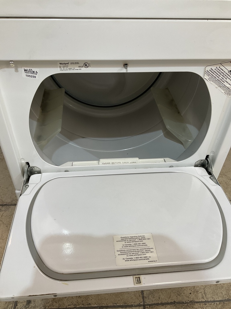Whirlpool Used Electric Dryer 220volts (30 AMP) 29inches {4 prong} (White) 