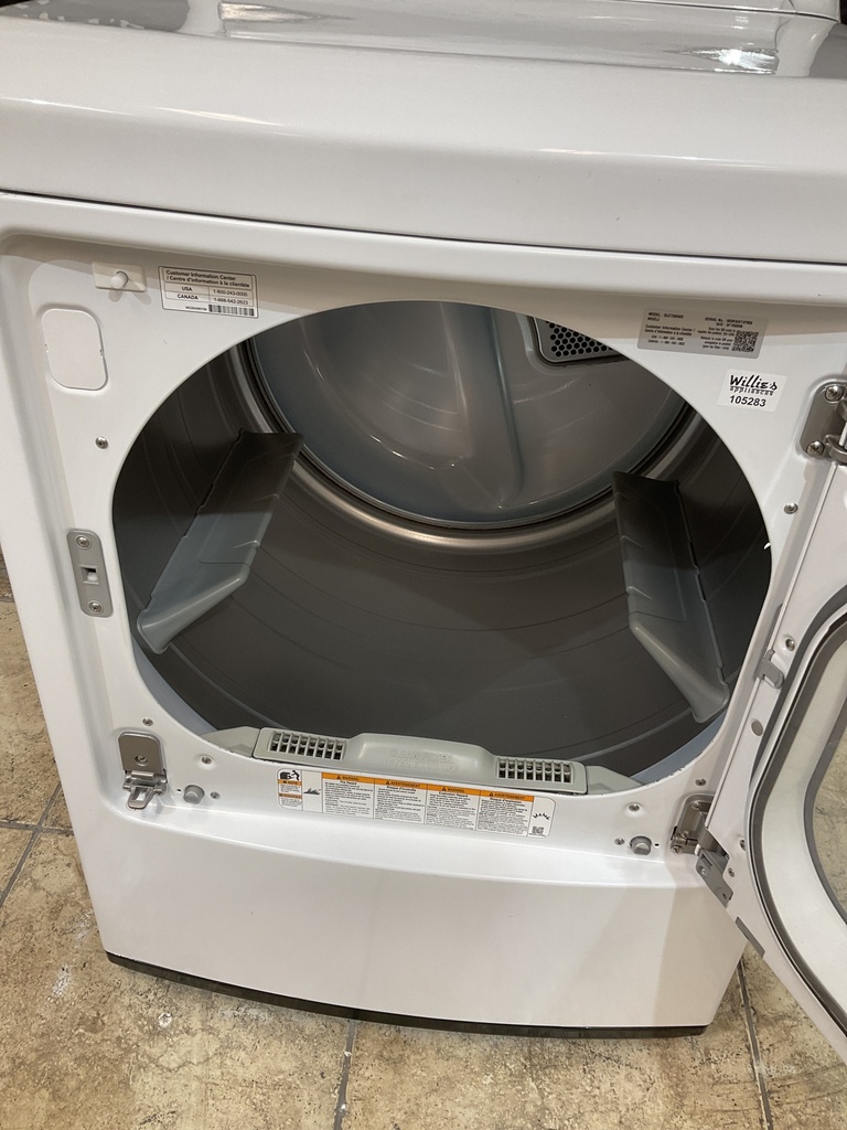 Lg Used Electric Dryer 220volts (30 AMP) 27inches {4 prong} (White) 