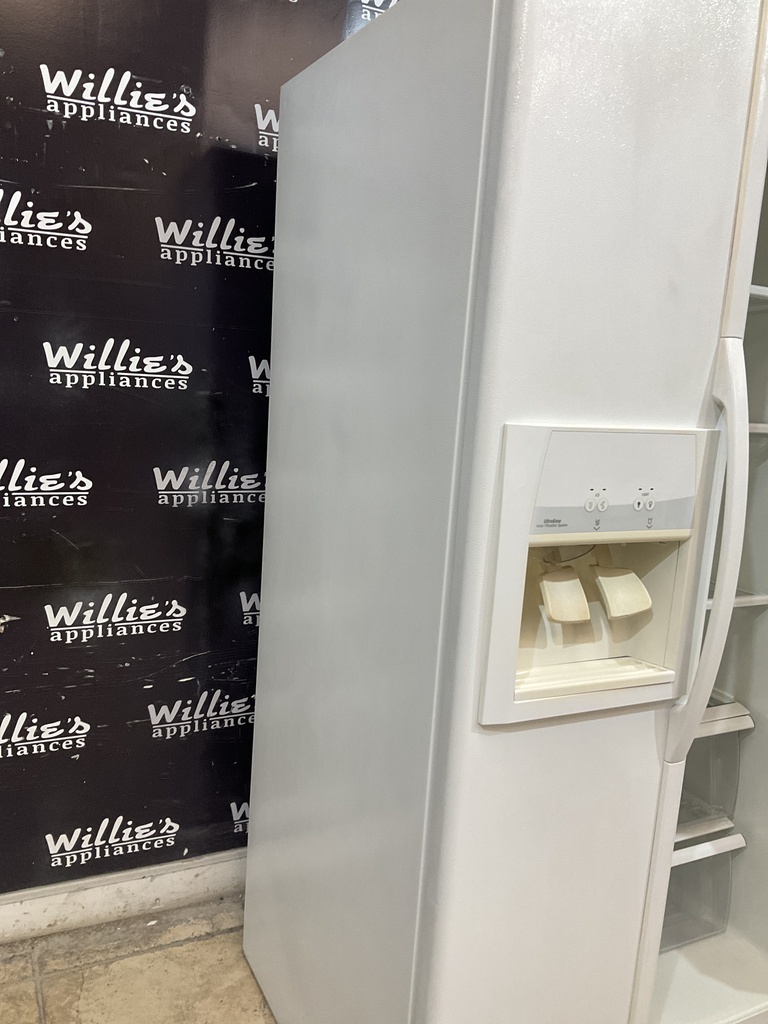 Whirlpool Used Refrigerator Side by Side 36x69 1/2” (White)
