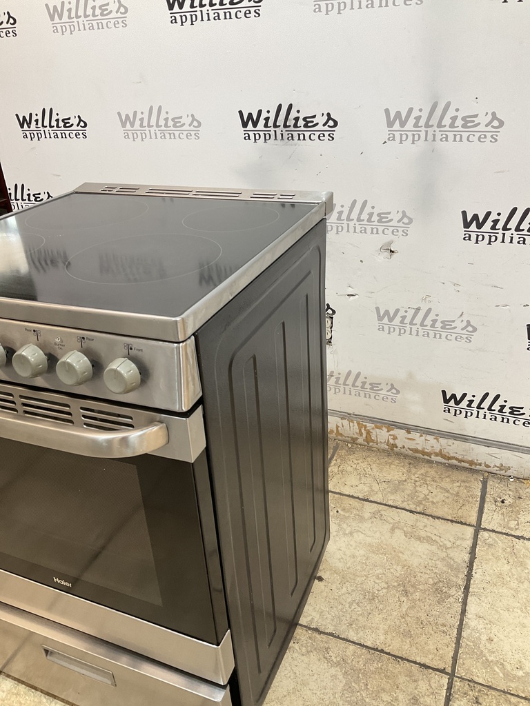 Haier Used Electric Stove 220volts (40/50 AMP) 24Inches (Stainless Steel) 