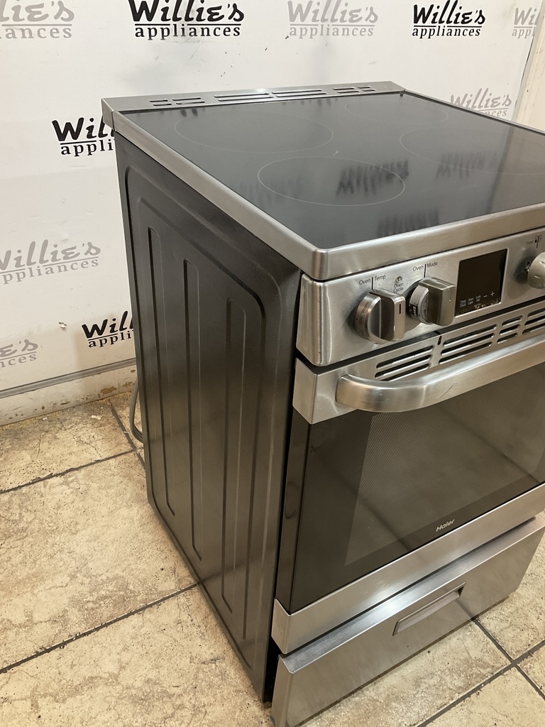 Haier Used Electric Stove 220volts (40/50 AMP) 24Inches (Stainless Steel) 