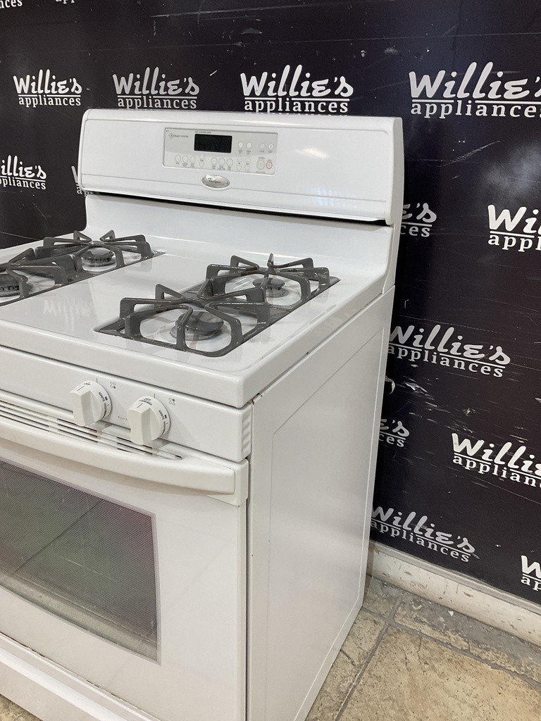 Whirlpool Used Natural Gas Stove 30inches (White) 