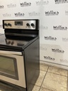 Whirlpool Used Electric Stove 220volts (40/50 AMP) 30inches {no cord} (Stainless Steel) 