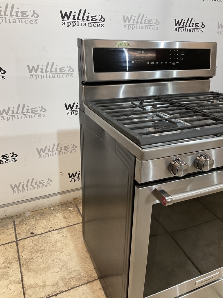 KitchenAid Used Gas Propane Stove 30inches (Stainless Steel) 
