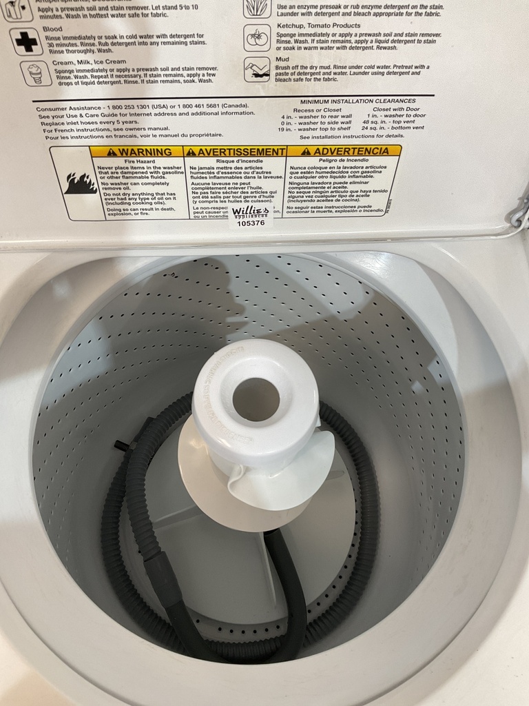 Whirlpool Used Washer Top-load 27inches (White) 