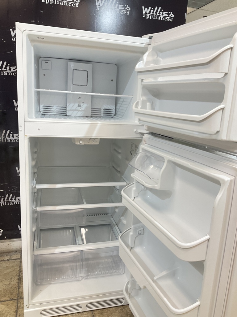 Frigidaire Used Refrigerator Top and Bottom 28 1/2” x 65” (White) 