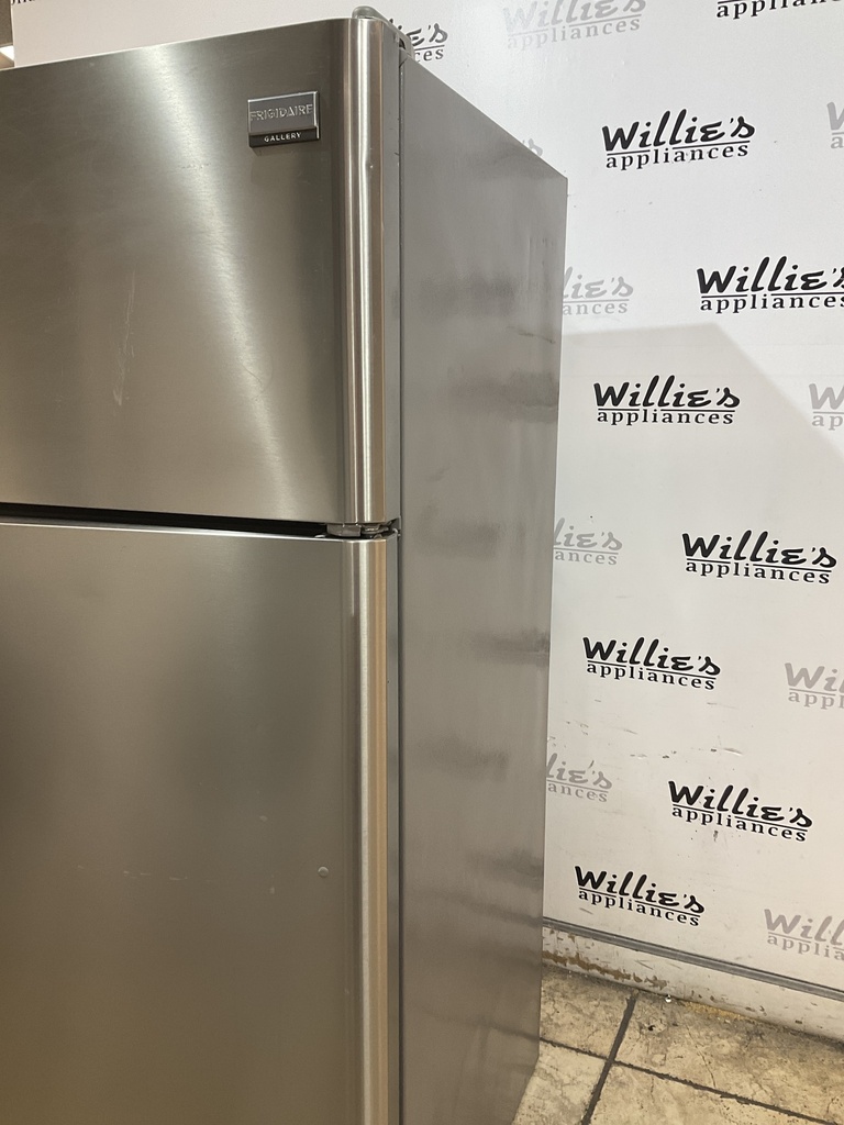 Frigidaire Used Refrigerator Top and Bottom 30x66 (Stainless Steel) 