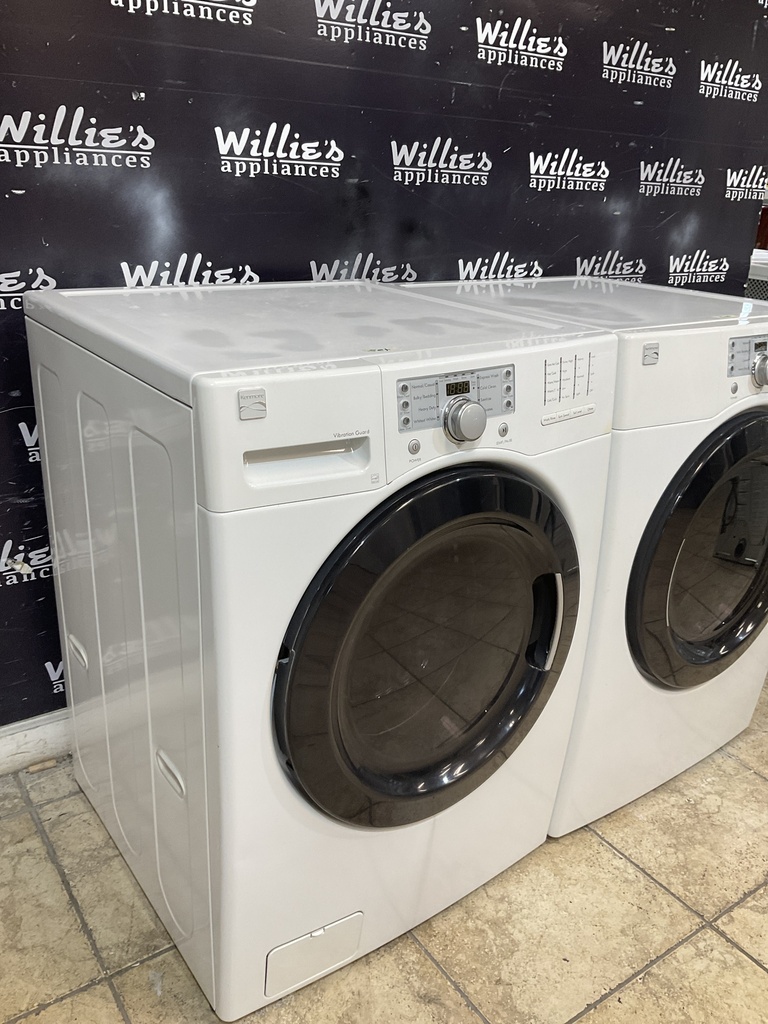 Kenmore Used Electric Set Washer/Dryer 220volts (30 AMP) 27inches {3 prong} (White) 