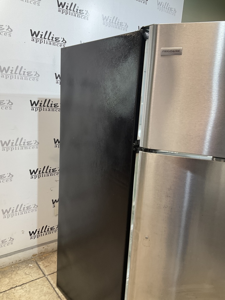 Frigidaire Used Refrigerator Top and Bottom 30x66 (stainless steel) 