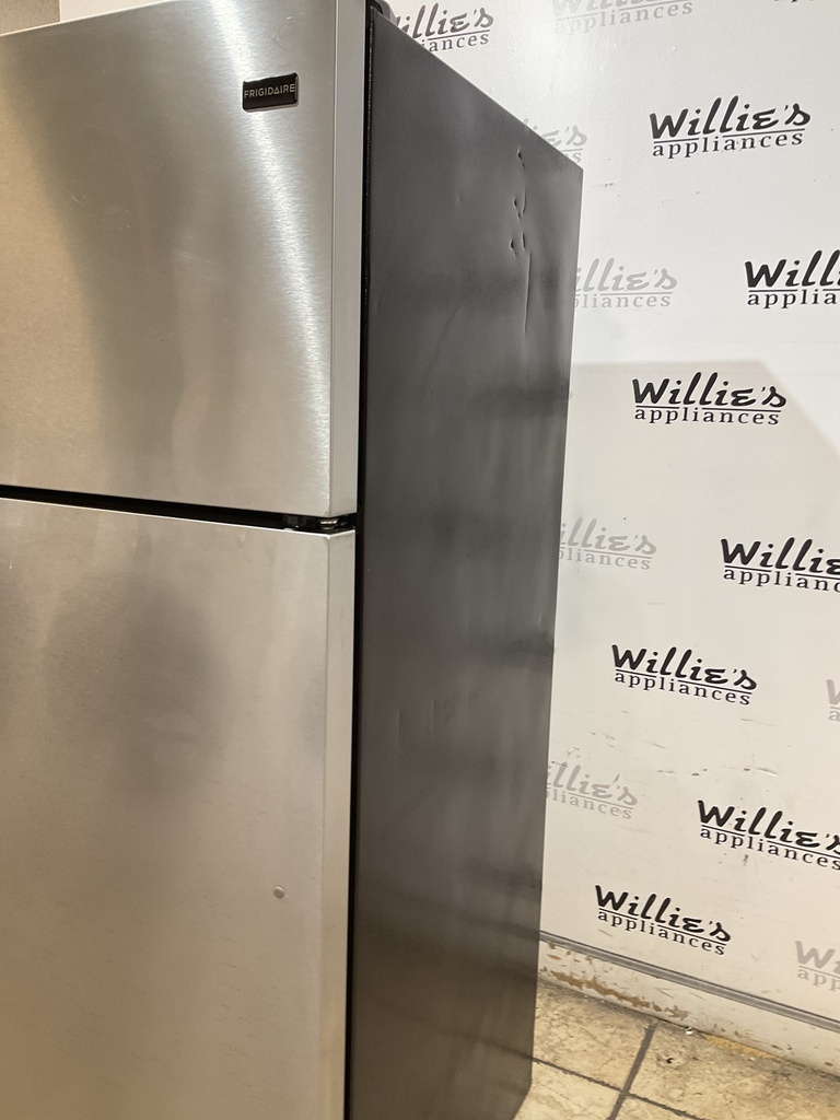 Frigidaire Used Refrigerator Top and Bottom 28 1/2” x 65” (stainless steel) 