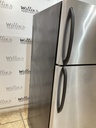 Frigidaire Used Refrigerator Top and Bottom 28 1/2” x 65” (stainless steel) 