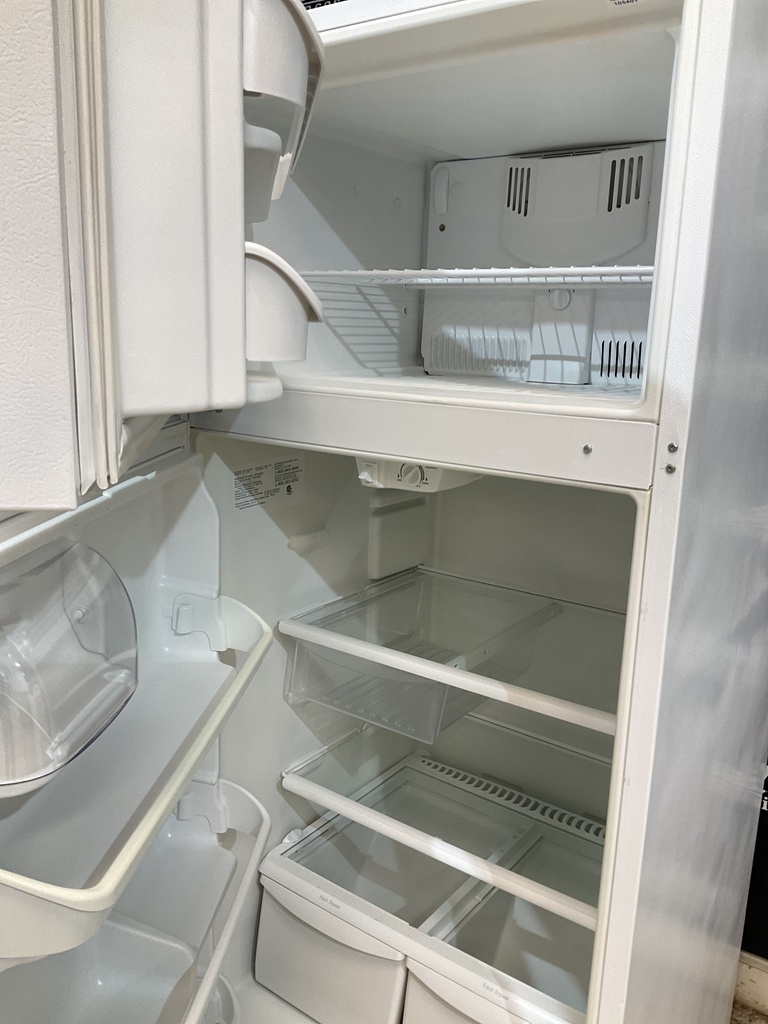 White Westinghouse Used Refrigerator Top and Bottom 30x65 1/2” (White) 