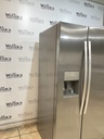Whirlpool Used Refrigerator Side by Side 36x68 1/2” (Stainless Steel) 