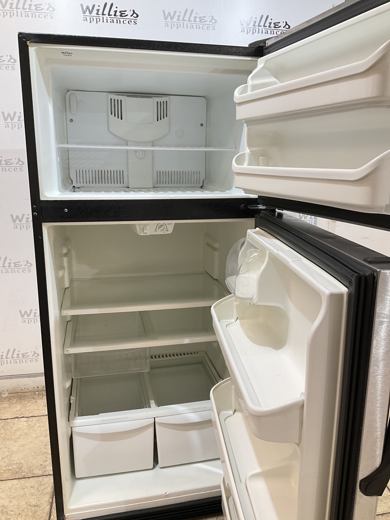 Frigidaire Used Refrigerator Top and Bottom 30x66 1/2” (stainless steel) 