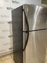 Frigidaire Used Refrigerator Top and Bottom 30x66 1/2” (stainless steel) 