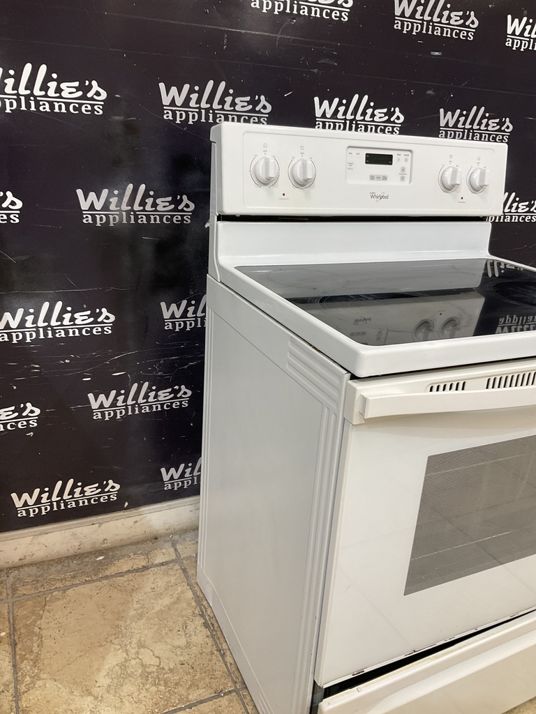 Whirlpool Used Electric Stove 220volts (40/50 AMP) 30inches {no cord} (White) 