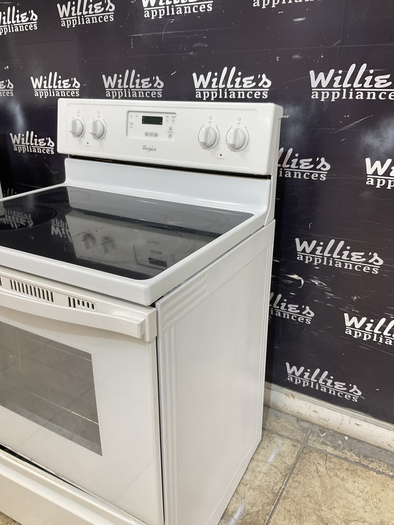 Whirlpool Used Electric Stove 220volts (40/50 AMP) 30inches {no cord} (White) 