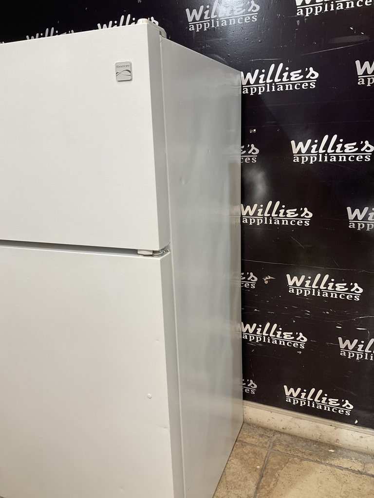 Kenmore Used Refrigerator Top and Bottom 28x60 1/2” (White) 