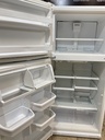Whirlpool Used Refrigerator Top and Bottom 30x66 (White) 