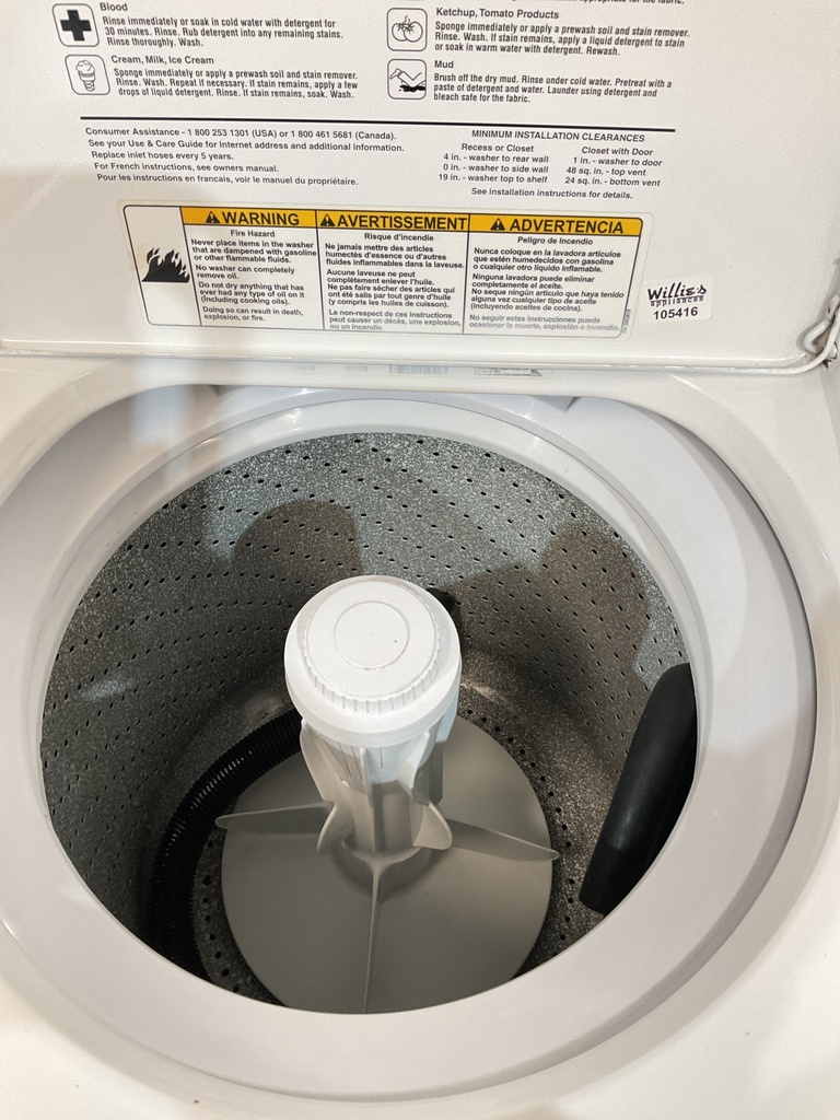 Whirlpool Used Washer Top-load 27inches (White) 