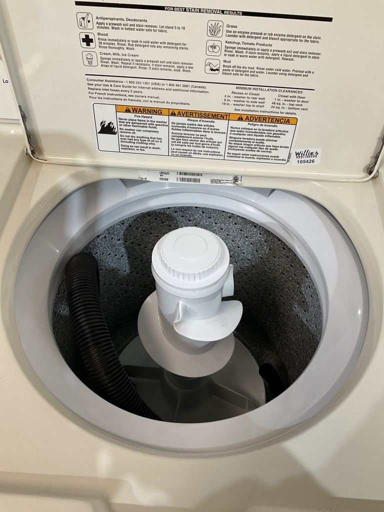 Whirlpool Used Washer Top-load 27inches (Bisque) 