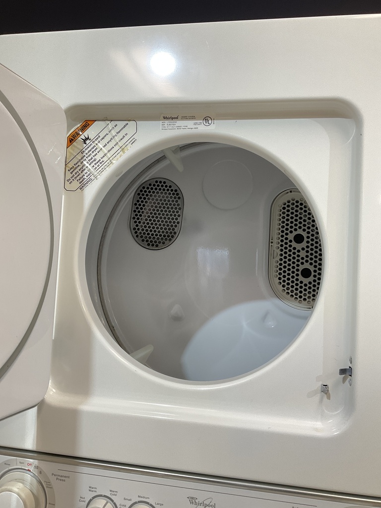 Whirlpool Used Electric Unit Stackable 220volts (30 AMP) 24x71 1/2” {4 prong} (White) 