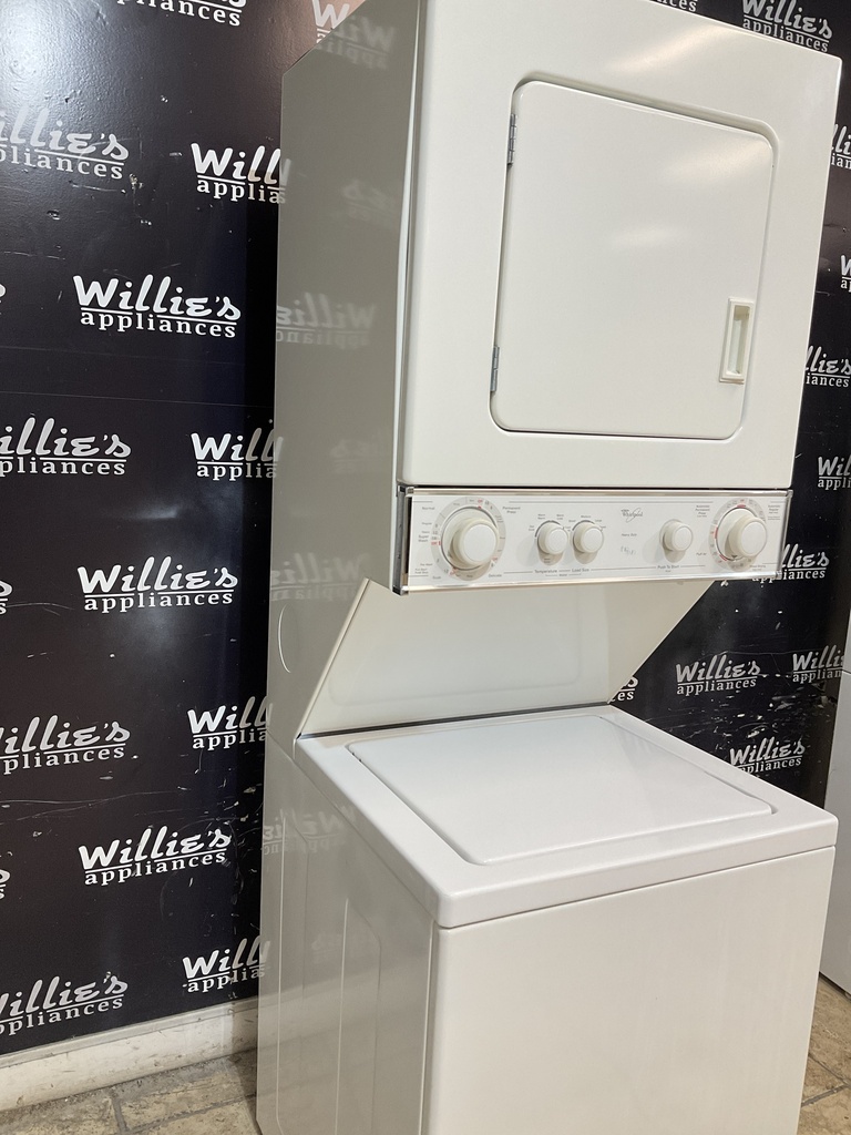 Whirlpool Used Electric Unit Stackable 220volts (30 AMP) 24x71 1/2” {4 prong} (White) 