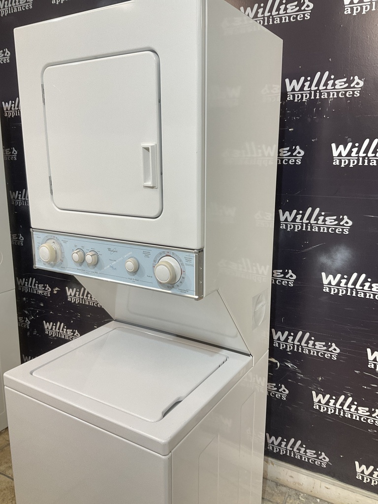 Whirlpool Used Electric Unit Stackable 220volts (30 AMP) 24x71 {no cord} (white)