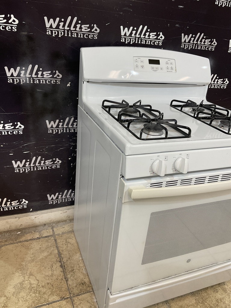 Ge Used Natural Gas Stove 30inches (White) 