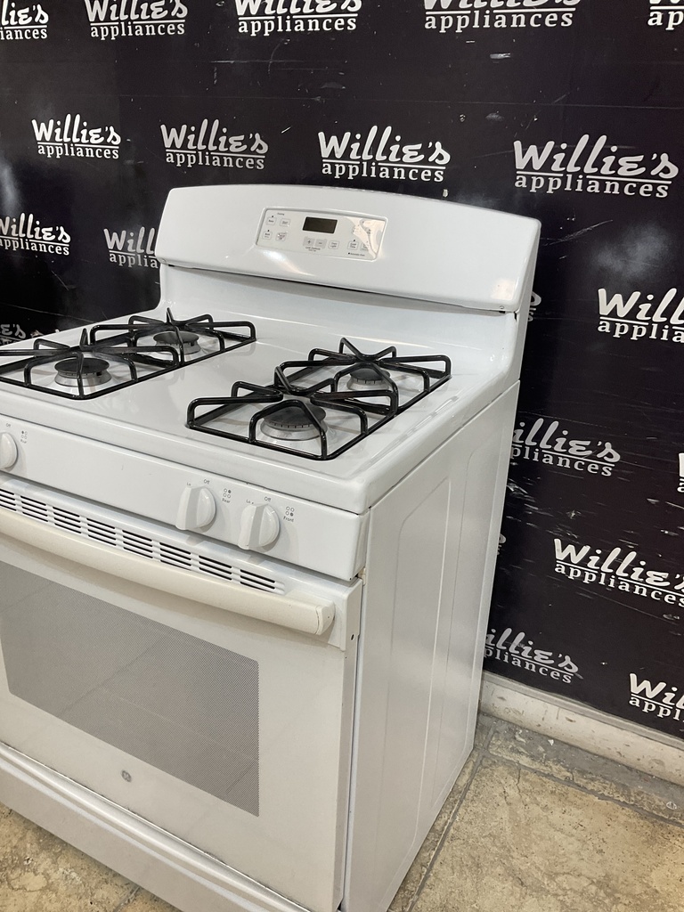 Ge Used Natural Gas Stove 30inches (White) 