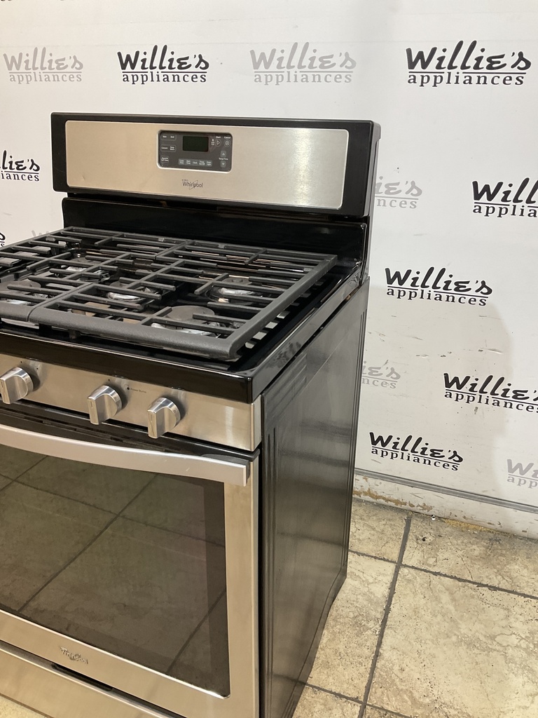 Whirlpool Used Natural Gas Stove 30inches (Stainless Steel) 
