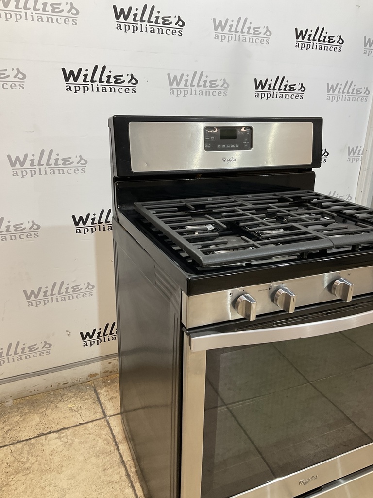 Whirlpool Used Natural Gas Stove 30inches (Stainless Steel) 