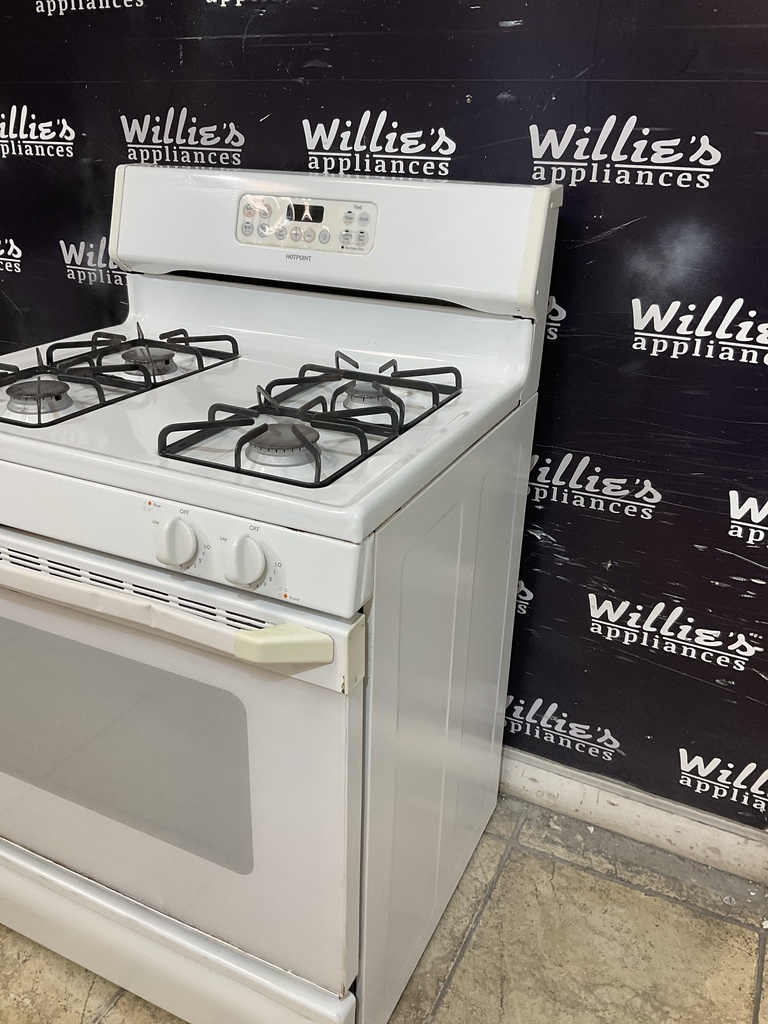 Hotpoint Used Natural Gas Stove 30inches (White) 