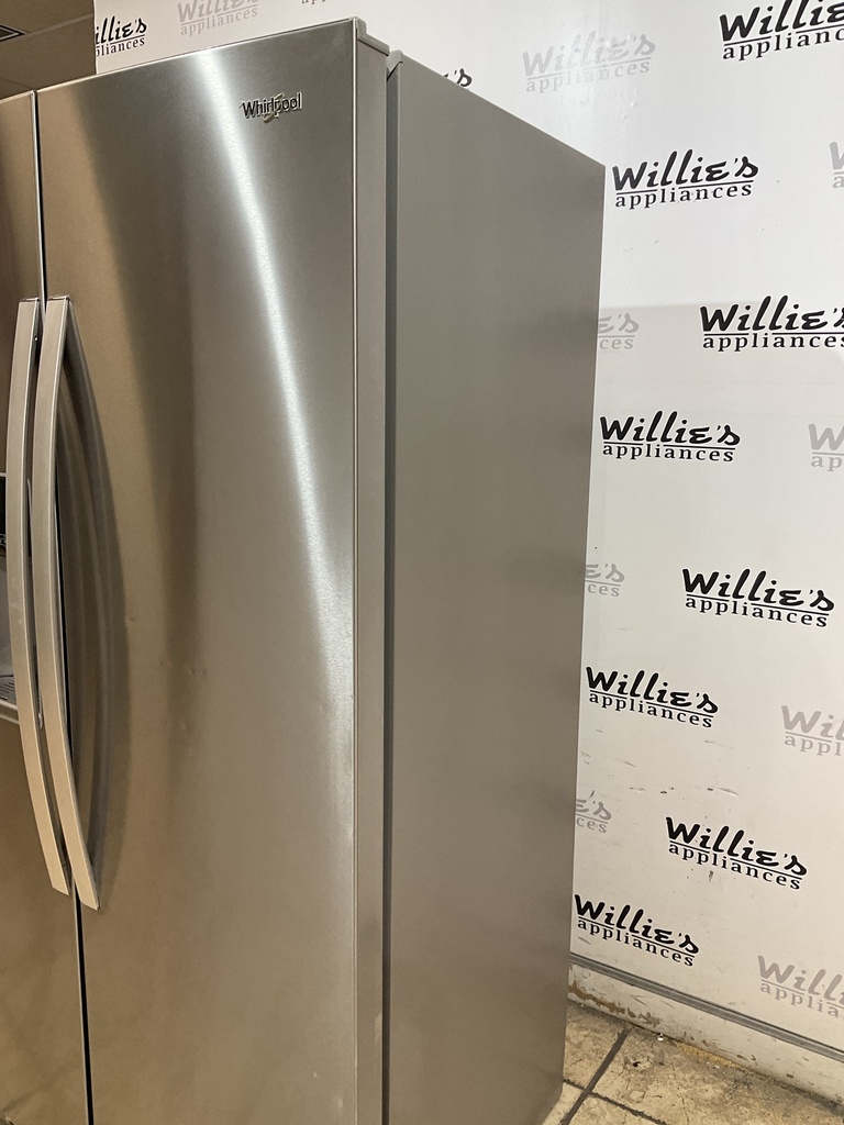 Whirlpool Used Refrigerator Side by Side Counter Depth 36x69 (Stainless Steel) 