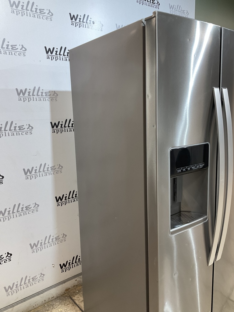 Whirlpool Used Refrigerator Side by Side Counter Depth 36x69 (Stainless Steel) 