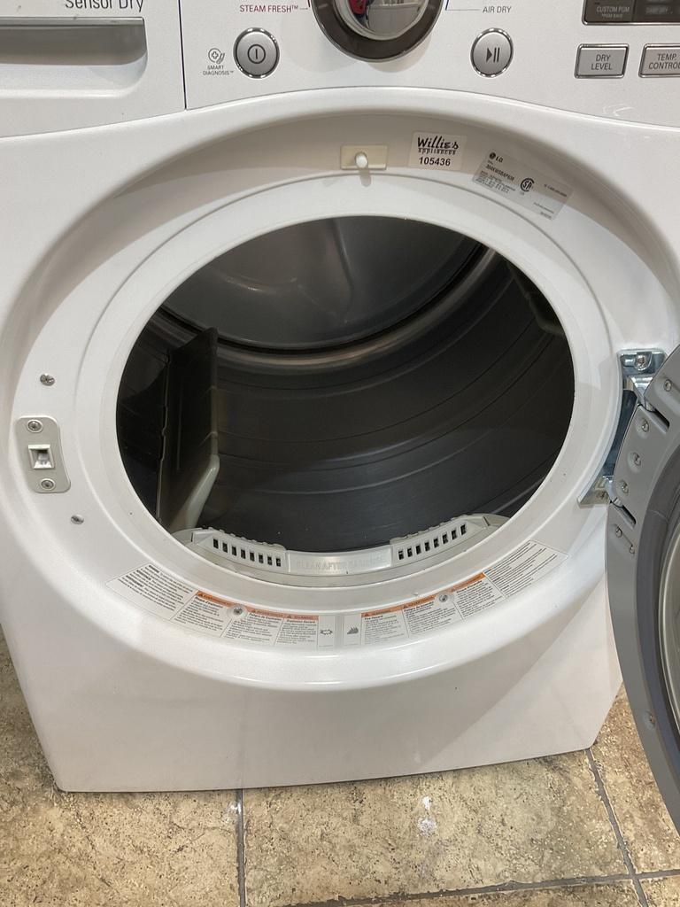 Lg Used Electric Dryer 220volts (30 AMP) 27inches {4 prong} (White) 