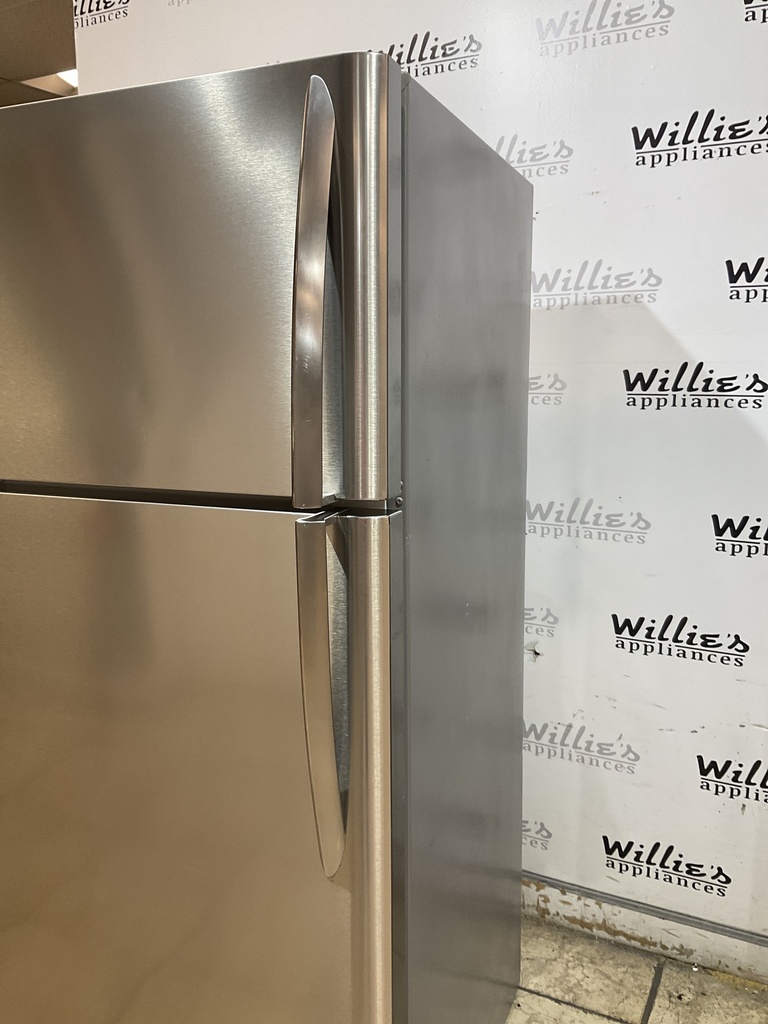 Frigidaire Used Refrigerator Top and Bottom 30x66 (Stainless Steel) 