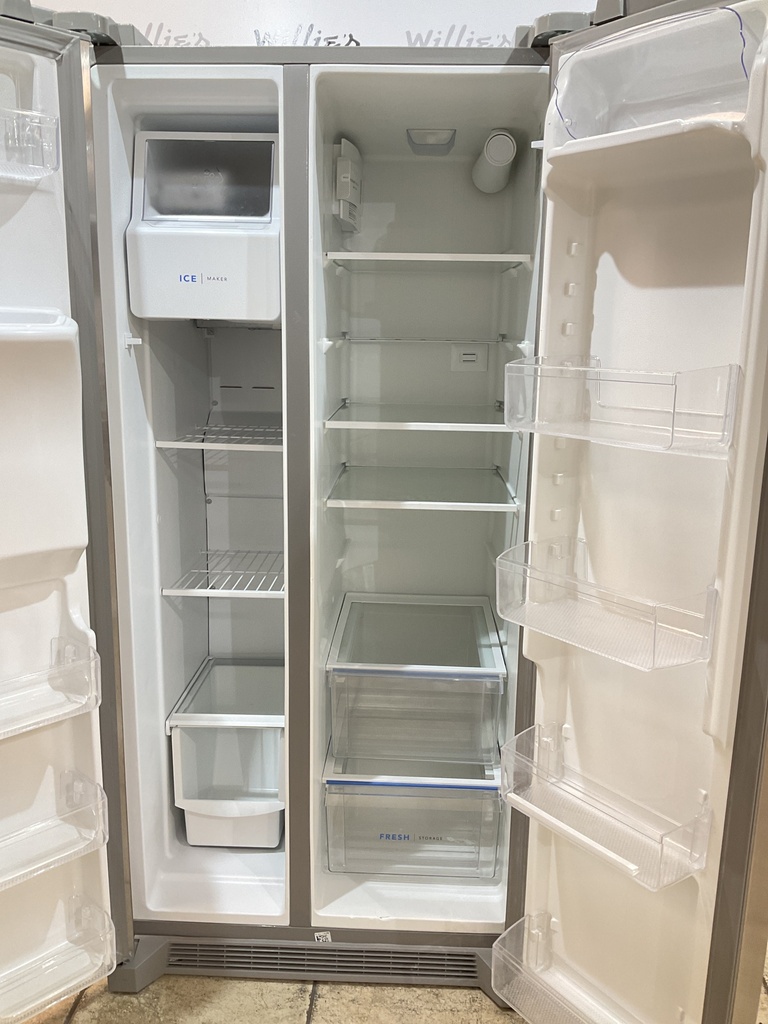 Whirlpool Used Refrigerator Side by Side 36x69 1/2” (Stainless Steel) 