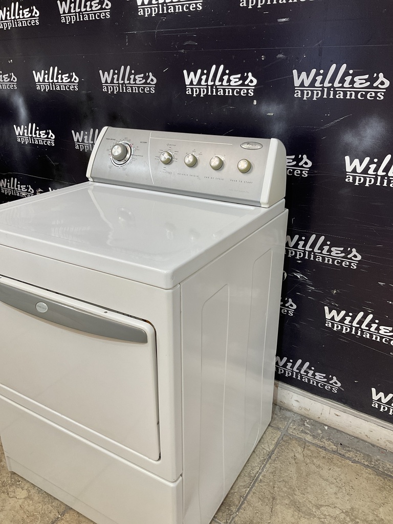 Whirlpool Used Electric Dryer 220volts (30 AMP) 27inches {3 prong} (White) 